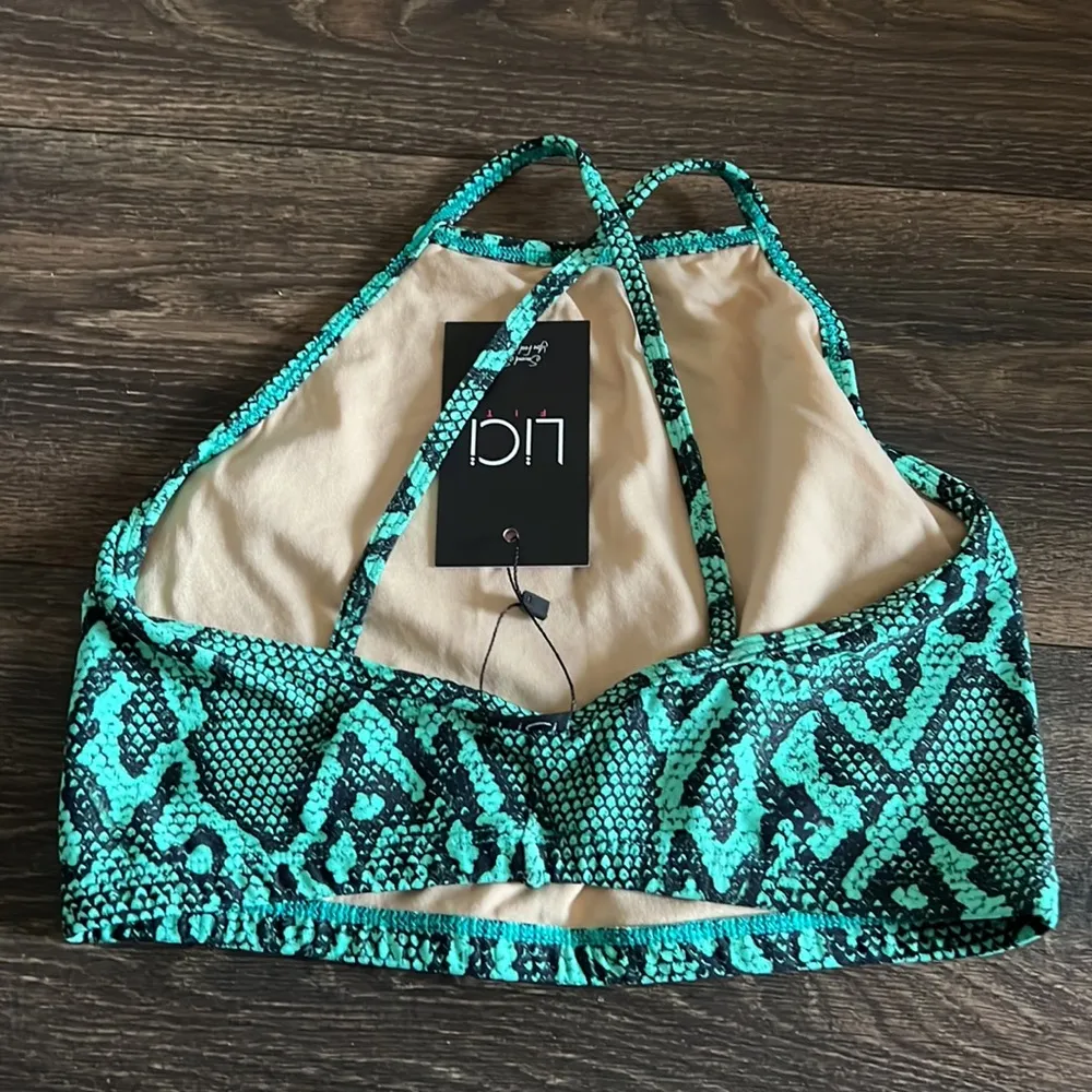 Snake Print Sports Bra Size XS - Image 2