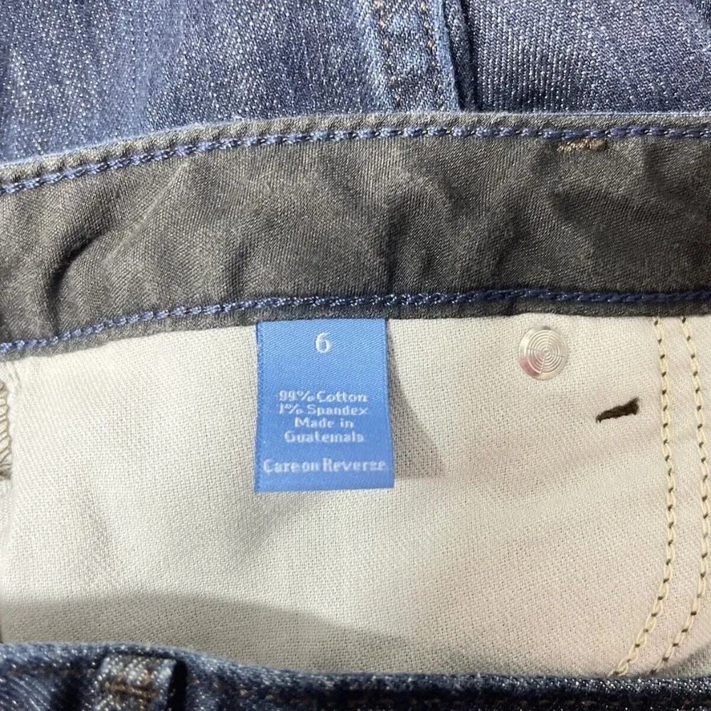 Simply Vera Wang Womens Dark Blue Jeans Size 6 EUC - Image 8