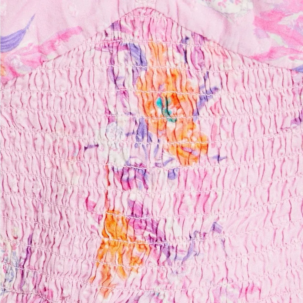 LoveShackFancy Jarrah Dress Royal Pink Berry Large NWT - Image 7