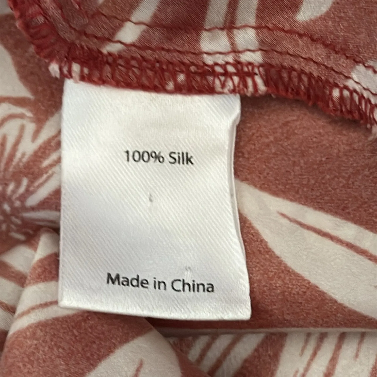 La Ligne Terracotta Cream Silk Tropical Floral Print Spaghetti Strap Maxi Dress Size M - Image 4