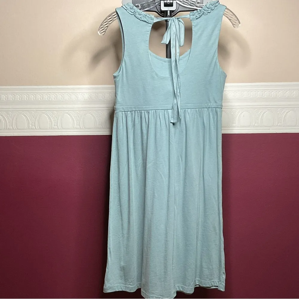 Ann Taylor  LOFT Dress Turq Women’s Small Petite Sleeveless Keyhole Back Tie NWT - Image 2