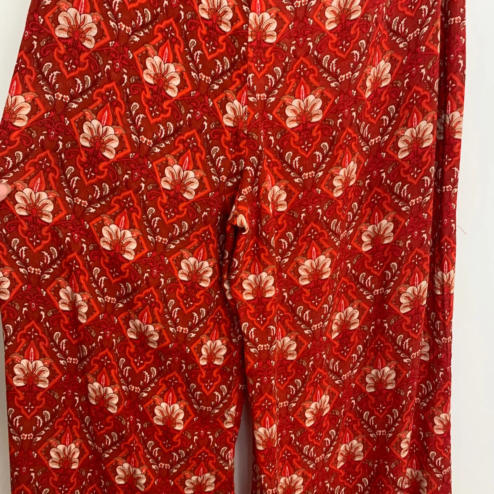 Spell & the Gypsy Jewel Palazzo Pant in Copper Womens XS Paisley Red - Image 6