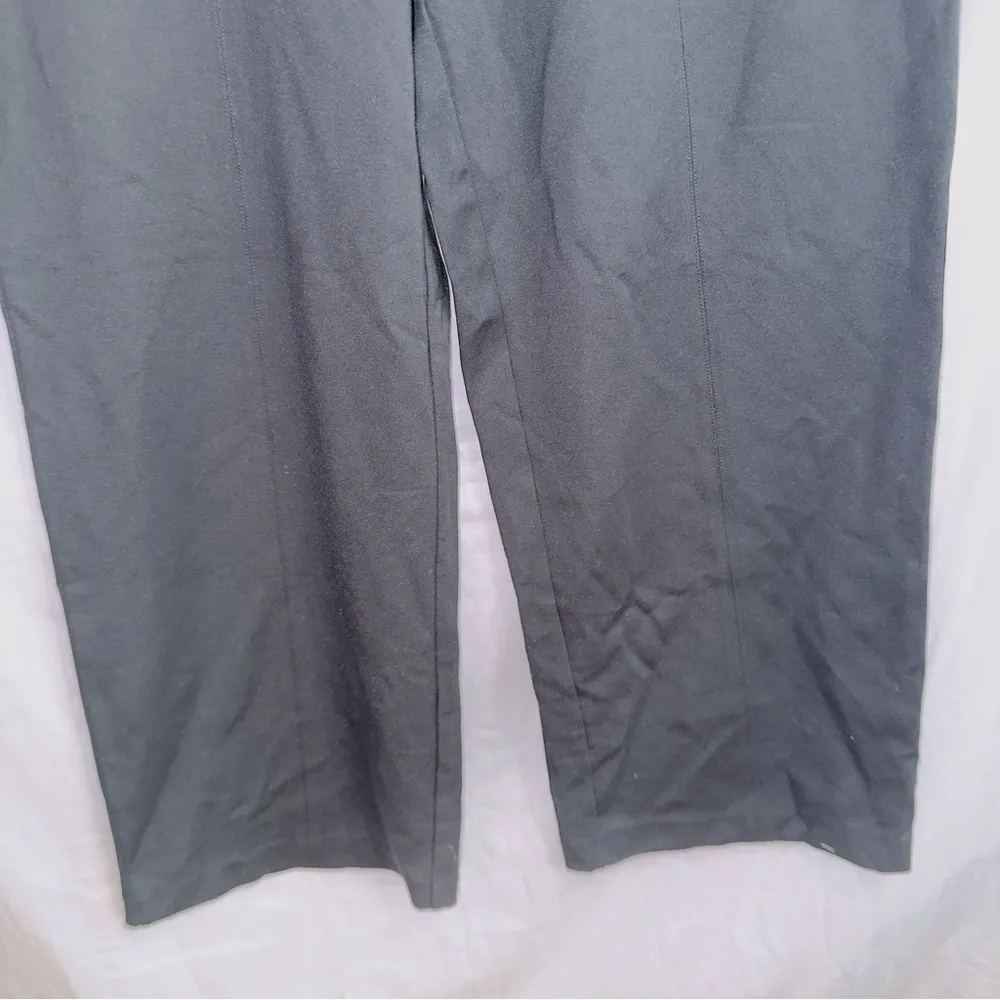 Virtue Black High Waisted Pull On Wide Leg Cropped Legging Pants size 10 - Image 3