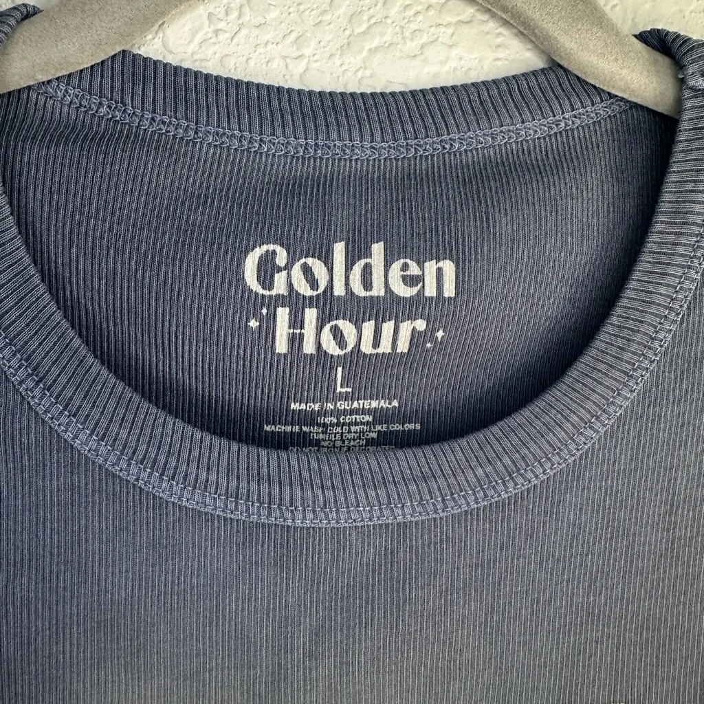 💙🆕PacSun Golden Hour Blue Hawaii 95 Fitted Tank Top ✨NWT✨ - Image 6