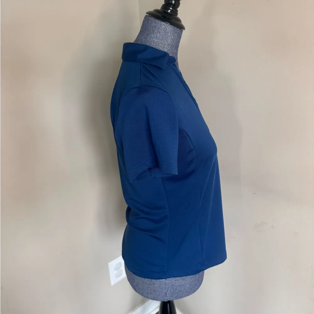 Women's Blue Polo Shirt - Image 4