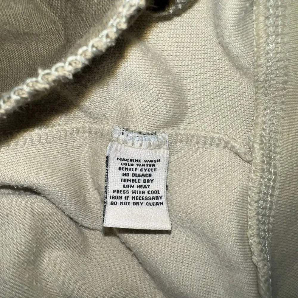 Polo Jeans Co Ralph Lauren Womens Velour Hoodie Track Jacket Size M Green Zip Up - Image 7