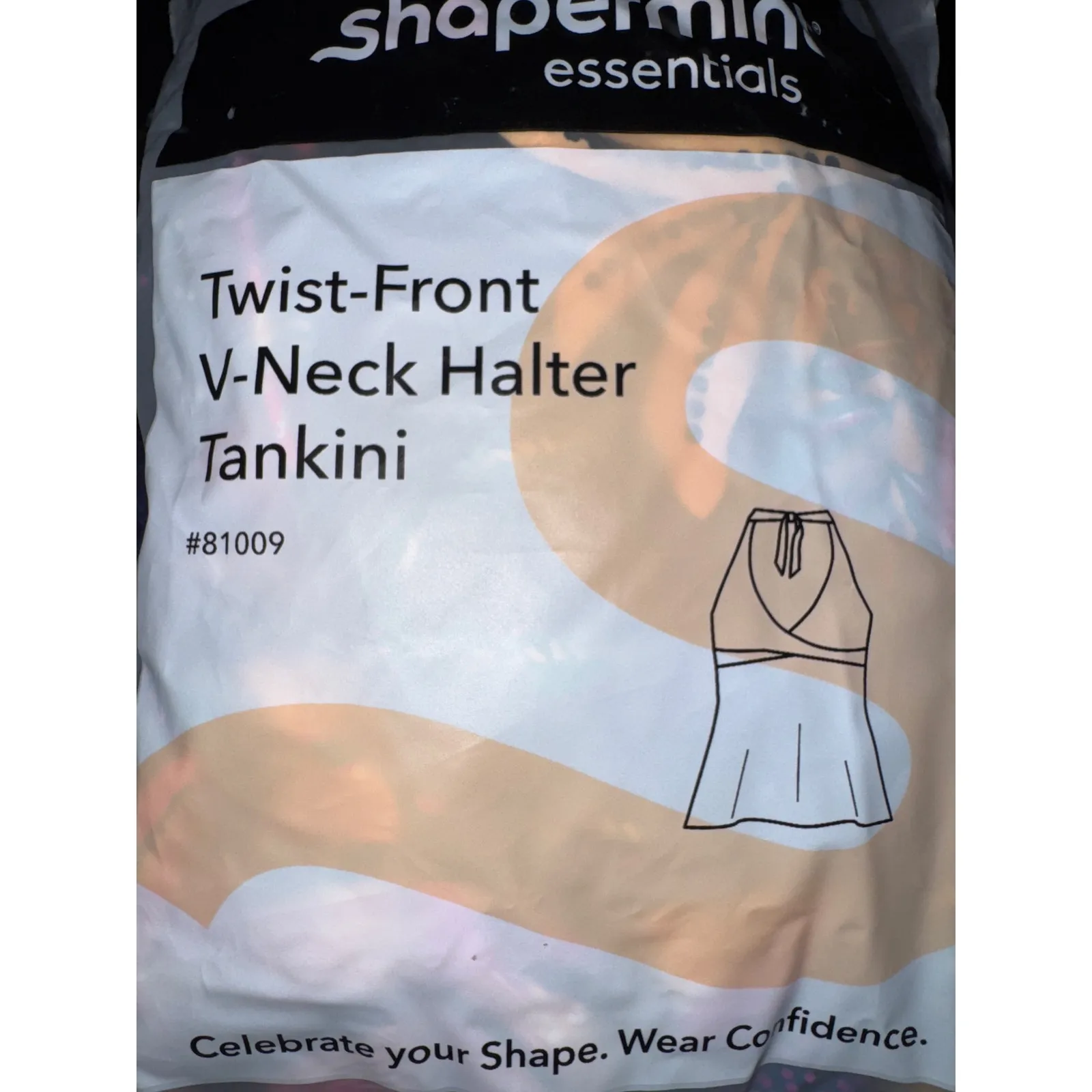 Brand New Shapermint Essentials Womens Size 3XL Tropical Halter Tankini Swimwear Size M - Image 3