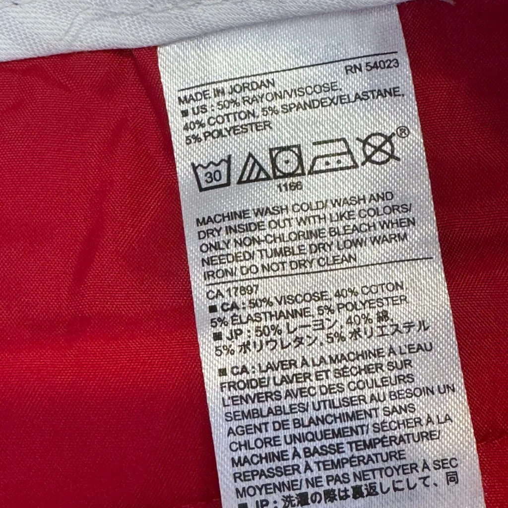 Banana Republic Red Sloan Crop Trouser Dress Pants Womens 6 Low Rise Preppy - Image 5