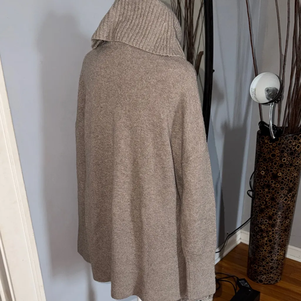 Nanette Lepore Taupe Turtleneck Sweater - Image 4