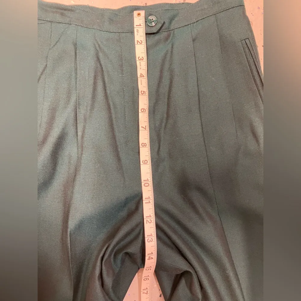 Le Suit Vintage 2Piece Pant Suit Double Breasted High Waist Rayon Womens size 10 - Image 14