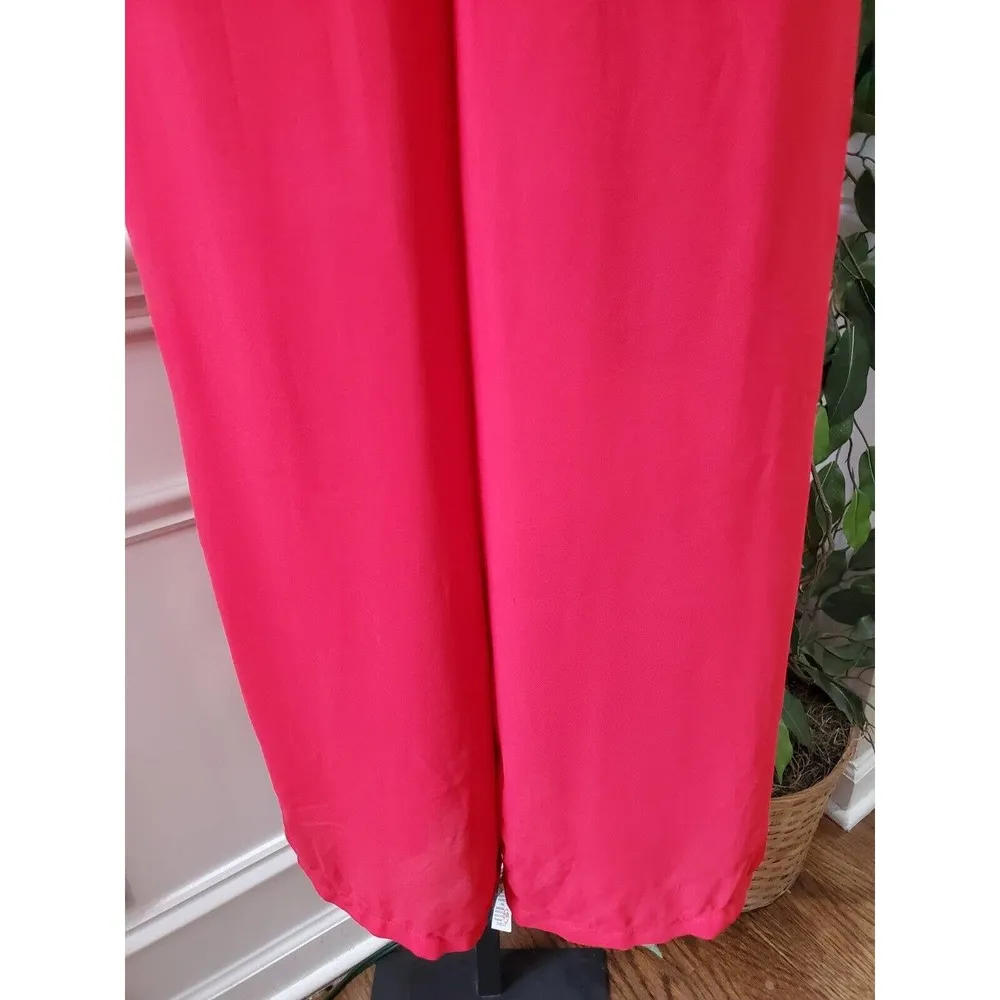 Romeo Juliet Women Red 100% Polyester Sleeveless Sweetheart Neck Jumpsuit Small - Image 12