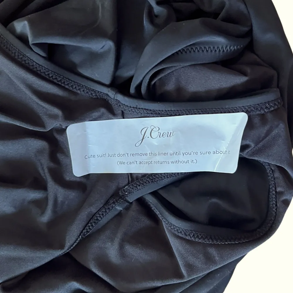 Ruched high-rise full-coverage bikini bottom Black Size 3X - Image 8