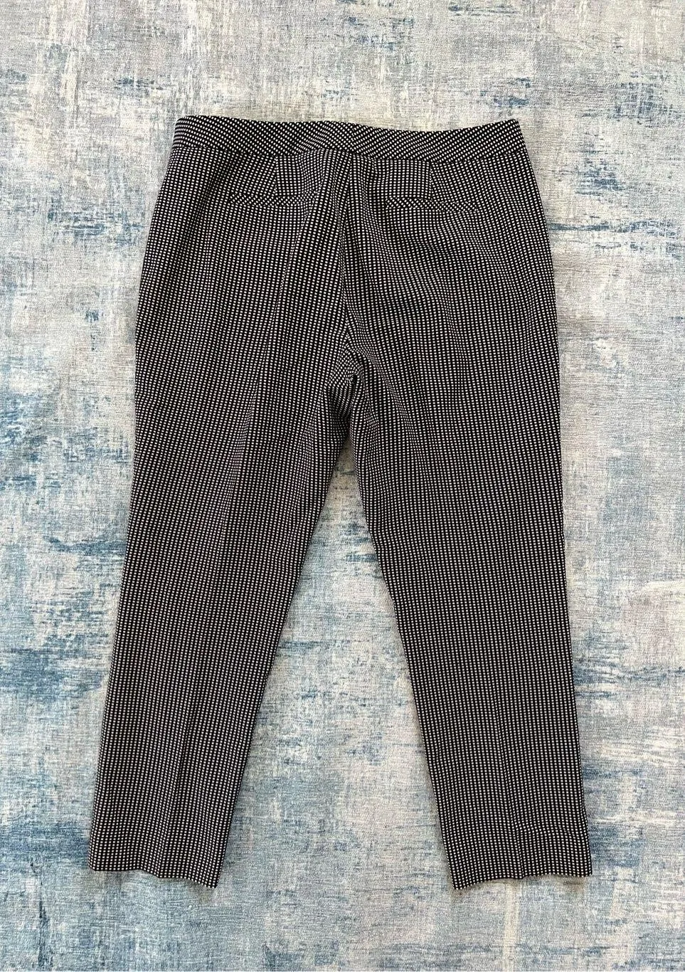 Classiques Entier  Black White Geometric Square Cropped Dress Pants Size 12 - Image 2