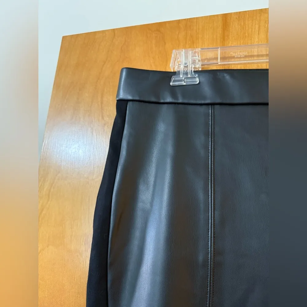 Talbots Portland Faux Leather Legging Pants Side Zip Black NWT Women’s Size 14 - Image 6