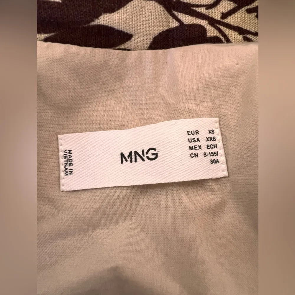 Mango Tropical Open Linen Blend Blazer Size XXS - Image 10