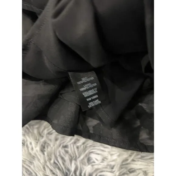 Torrid Babydoll Clip Floral Long Sleeve Top‎ Black Size 3 Whimsical Boho Hippie - Image 4