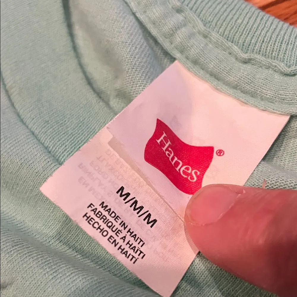 Women's Short Sleeve Tee - Aqua Print - Image 5