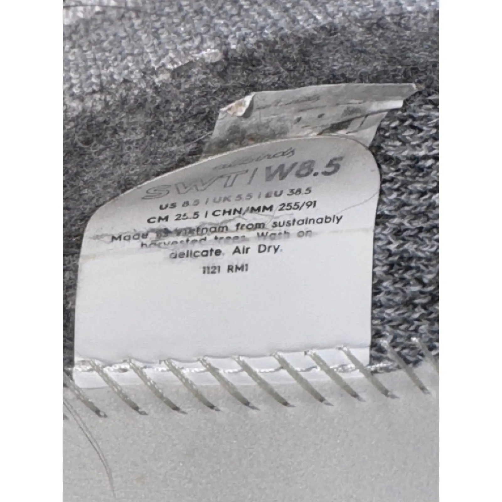 Allbirds Sneakers 8.5 Women Swt Runner Mizzles Gray Water Repellent Shoes - Image 12