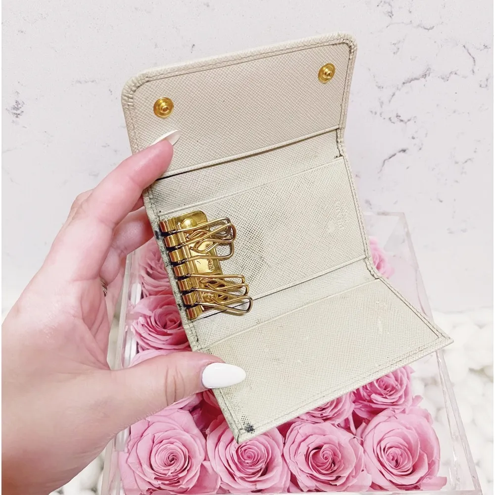 Authentic Prada Cera Portachiavi 6 Key Saffiano Leather Holder / Wallet - Image 7