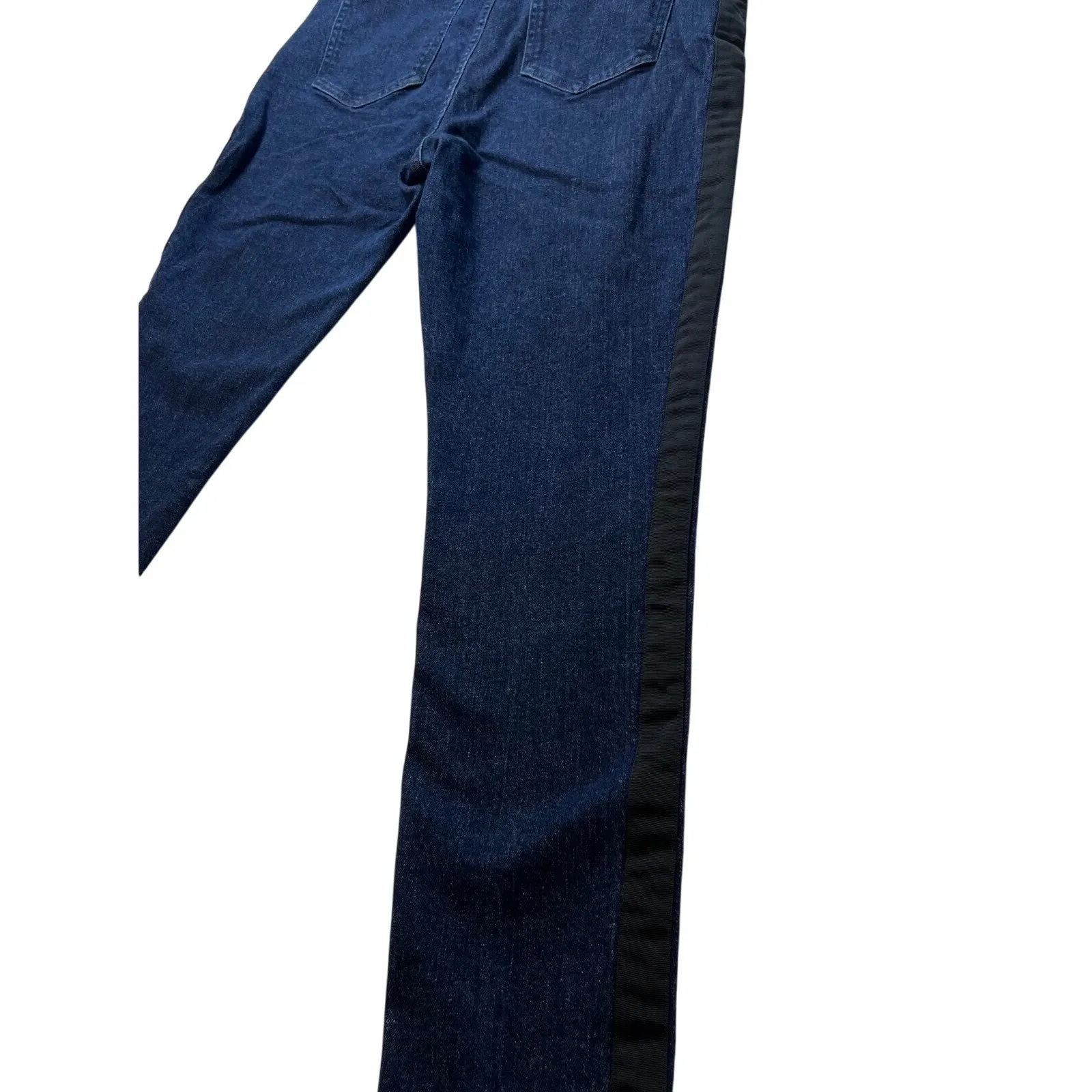 Lauren Ralph Lauren Regal Skinny Jeans Women's Size 8 Brown Side Stripe Denim‎ - Image 2