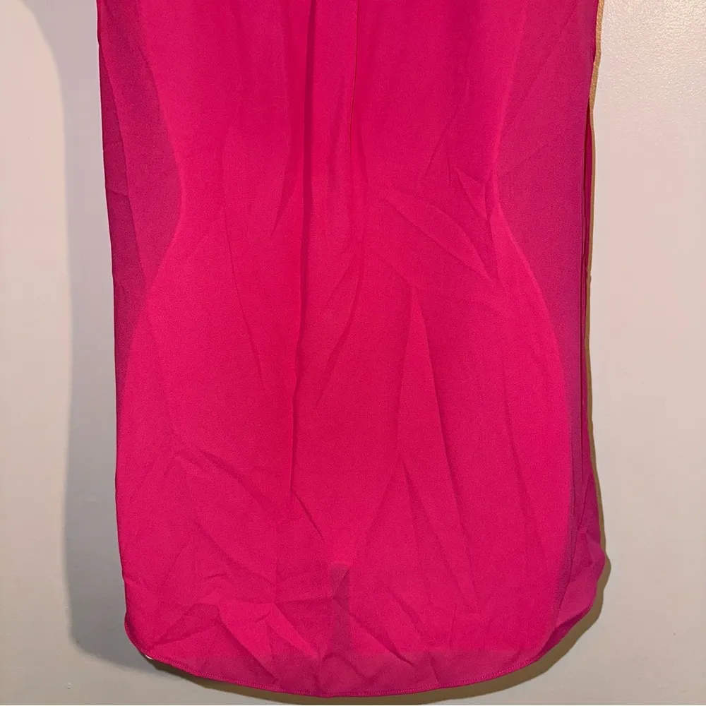 Halogen Pink Faux Wrap Around Top Bright Pink Size Medium - Image 8