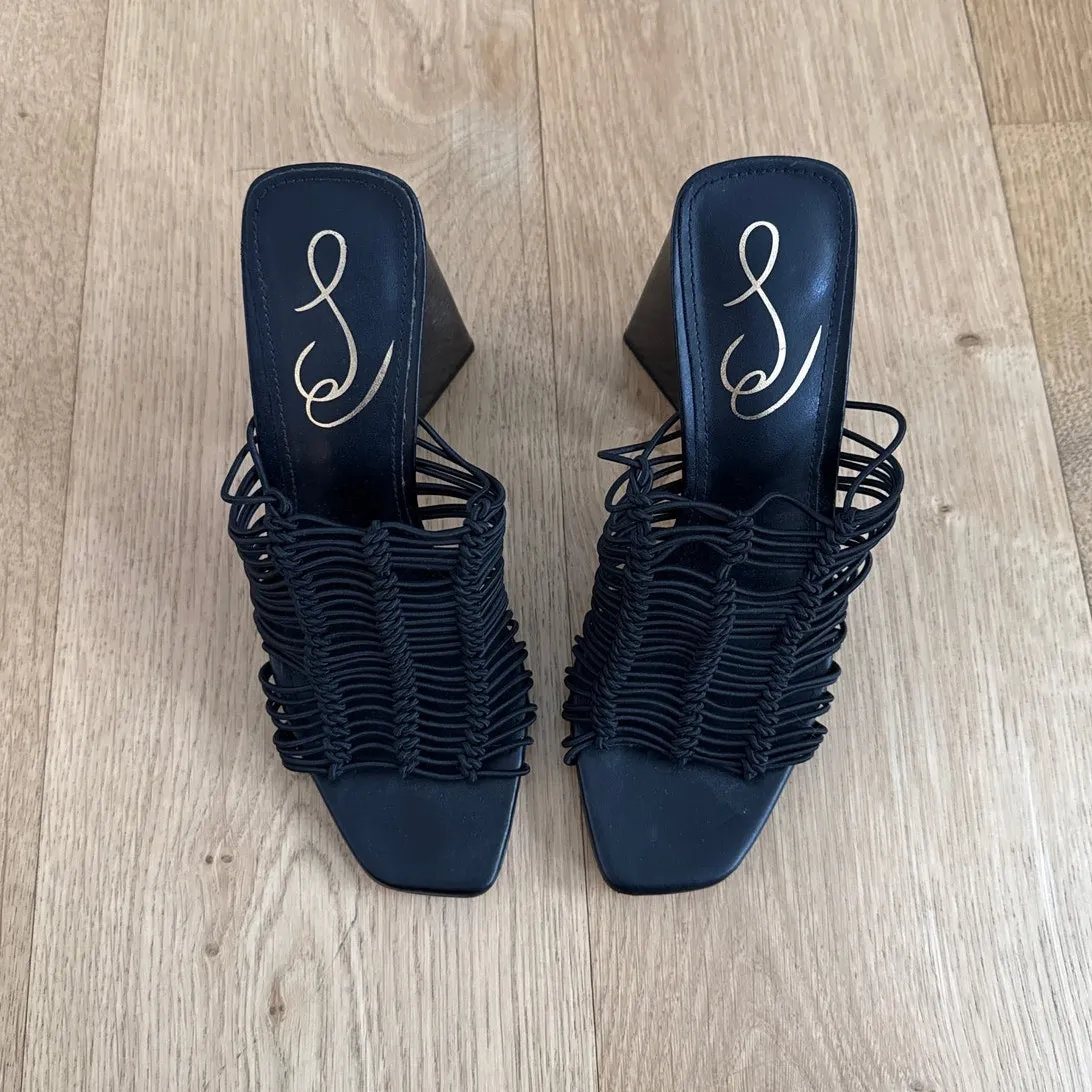 Sam Edelman Mule Heels Sandals Laurette Size US5.5 Black - Image 4