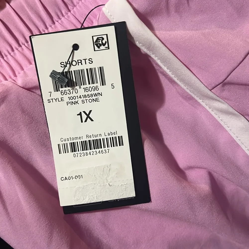 ID Ideology Drawstring Running Shorts in Pink Stone, NWT, Size 1X - Image 4