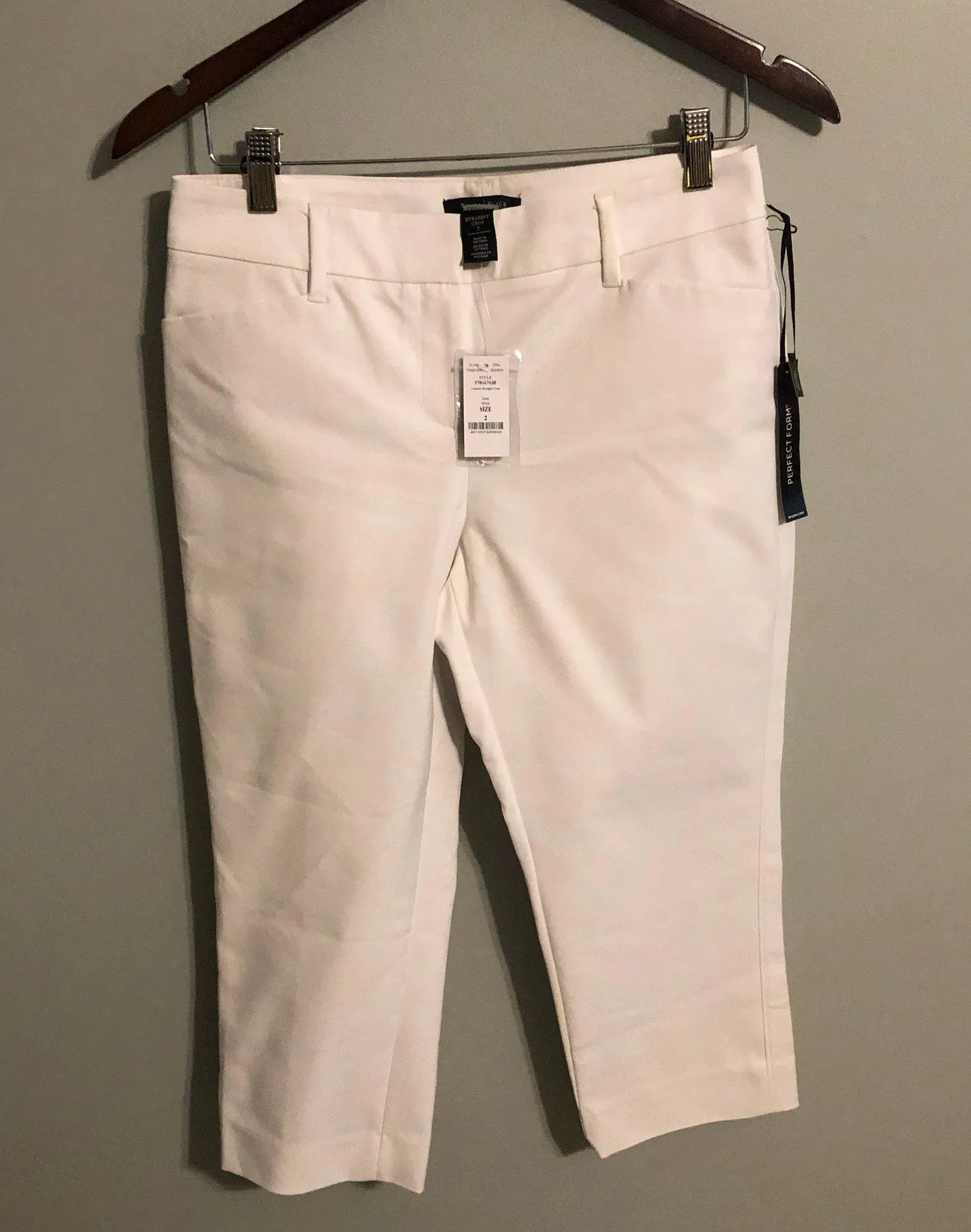 NWT WHBM white crop pants size 2 - Image 2