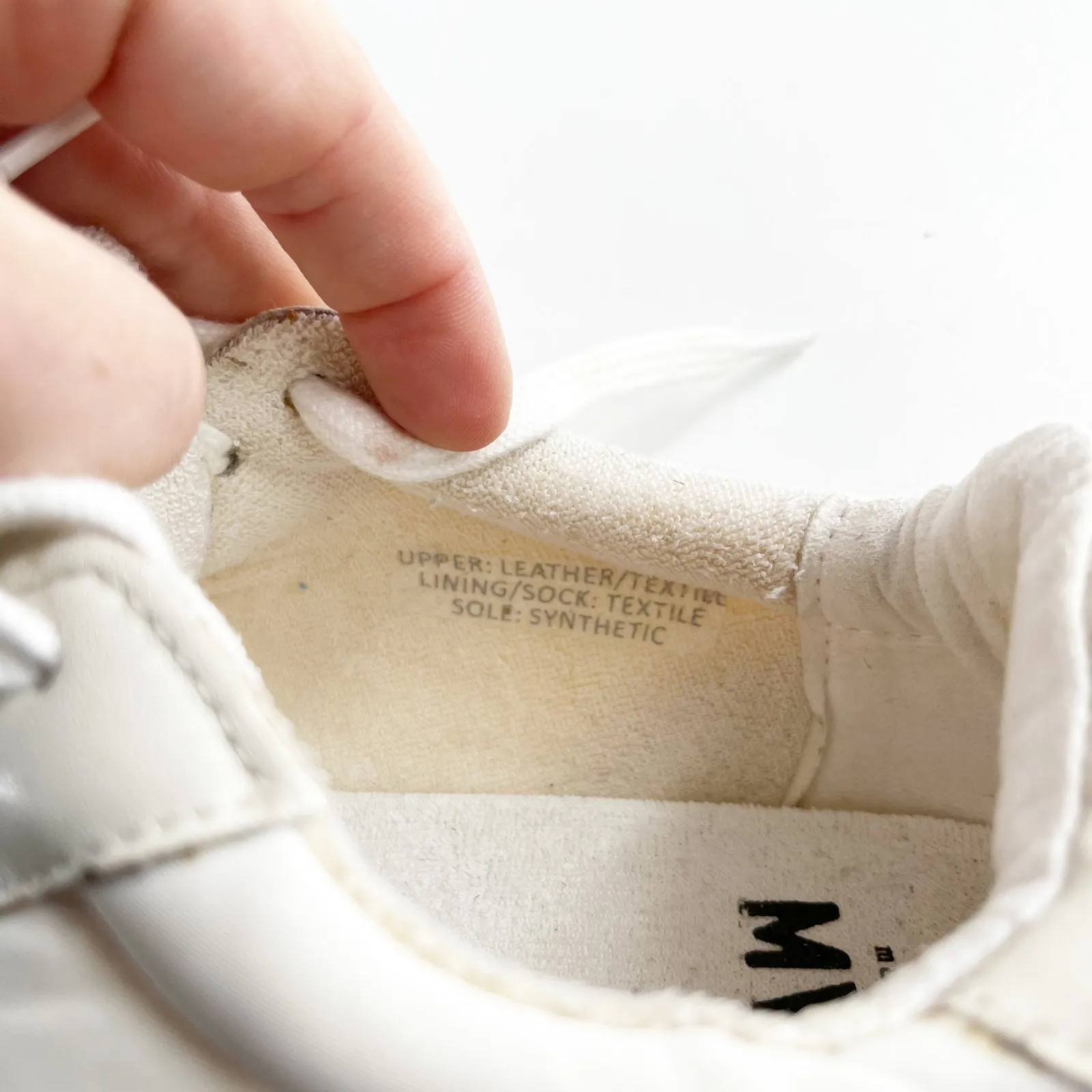 Madewell League Trainer Sneakers in Washed Nubuck Cream 7.5 - Image 5