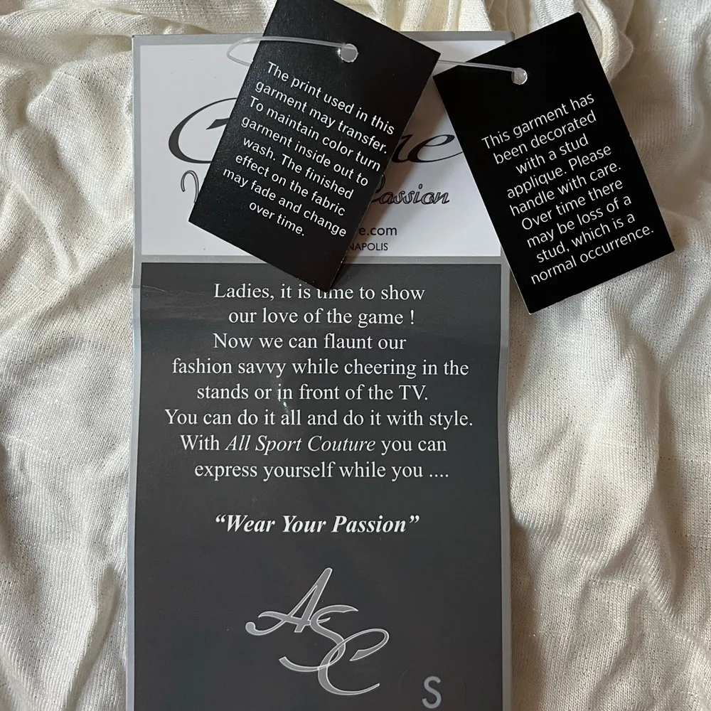 NFL Team Apparel All Sports Couture New York Jets Long Sleeve Faux Wrap Shirt - Image 9