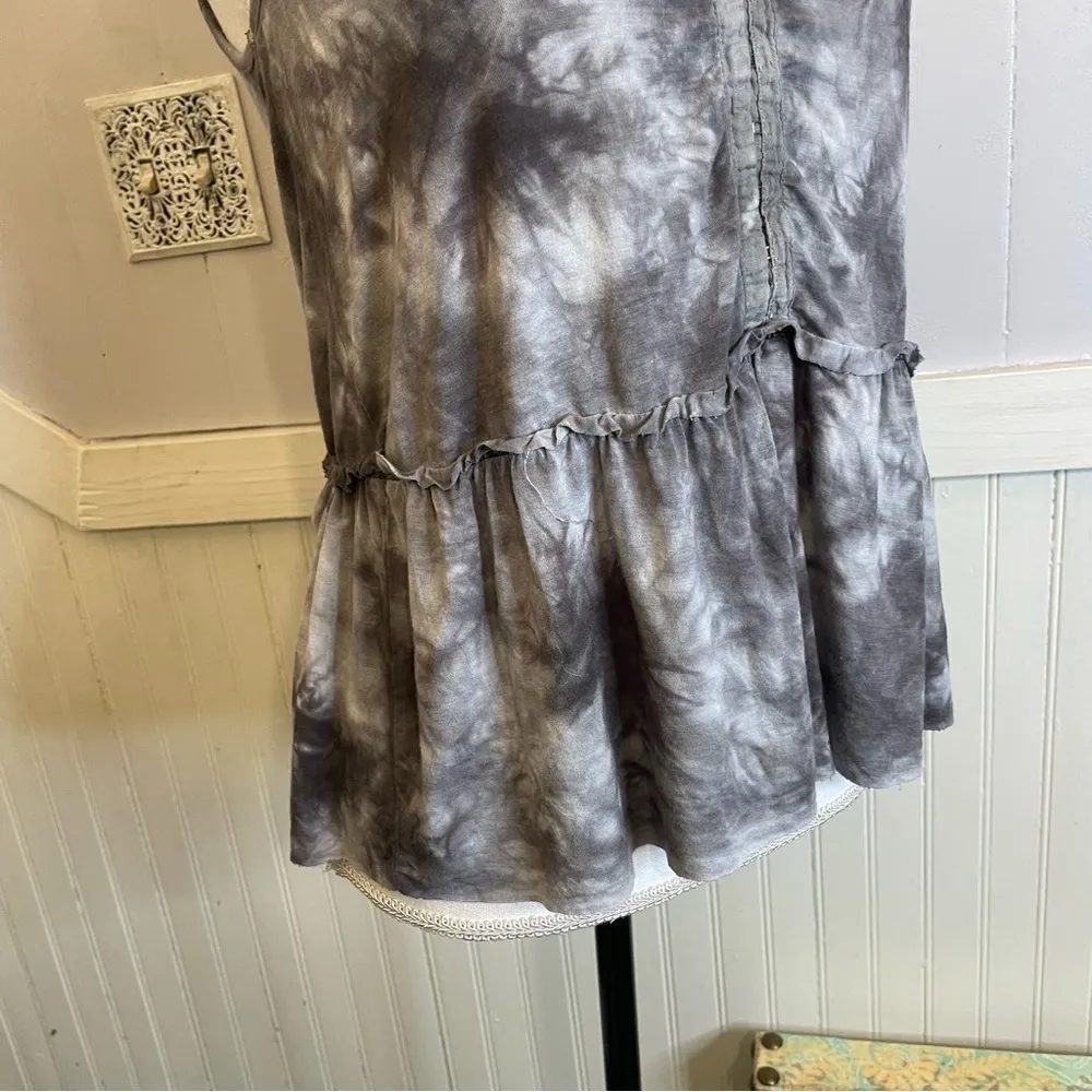 American Eagle Tank Womens Soft and Sexy line Grey and White Tie Dye Size small - Image 3