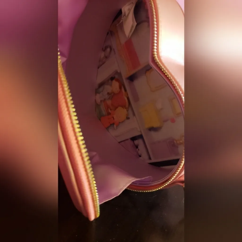 RARE Polly Pocket heart purse Sold Out Collector's Item 💗 Pink - Image 11