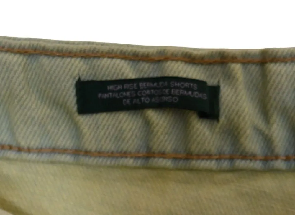 Wild Fable Womens 2/26 High Rise Button Fly Denim Bermuda Shorts NEW - Image 10