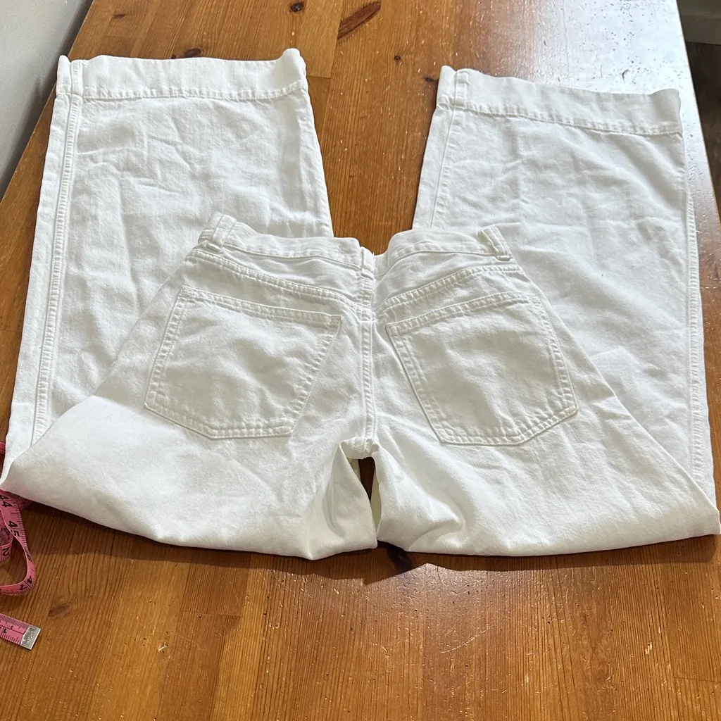 Madewell Cream Super wide-leg Jeans - Image 12