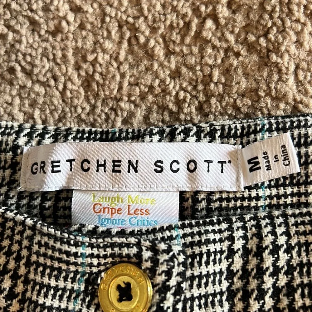 Gretchen scott plaid dress pants M Black Size M - Image 6