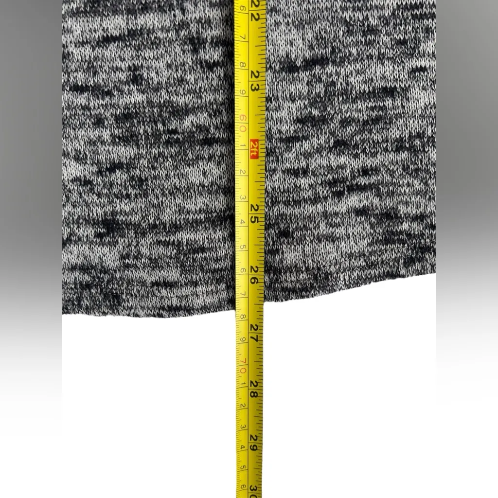 Peppermint Women’s Knit Gray Marled Cold Shoulder Cutout Sweater Pullover Size S - Image 10