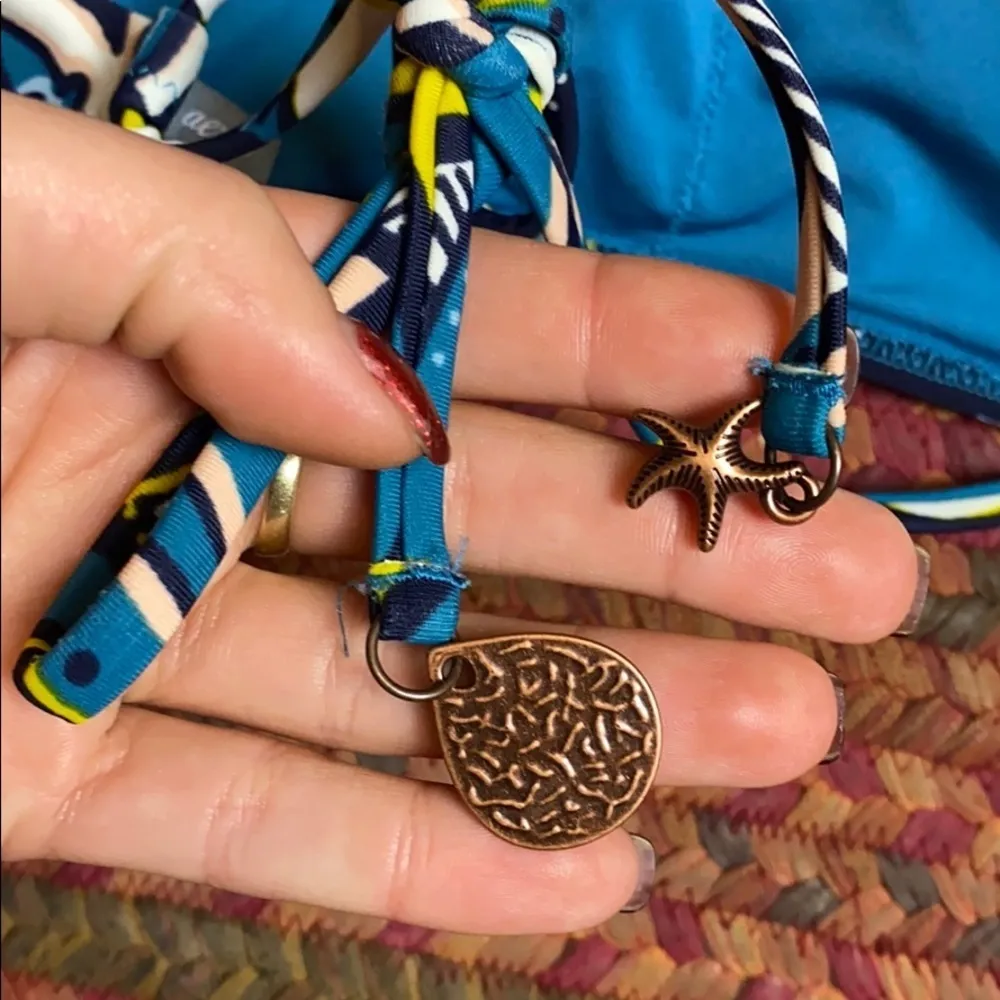 AERIE SCOOP GEOMETRIC CRISS CROSS BACK SWIM TOP - Image 2