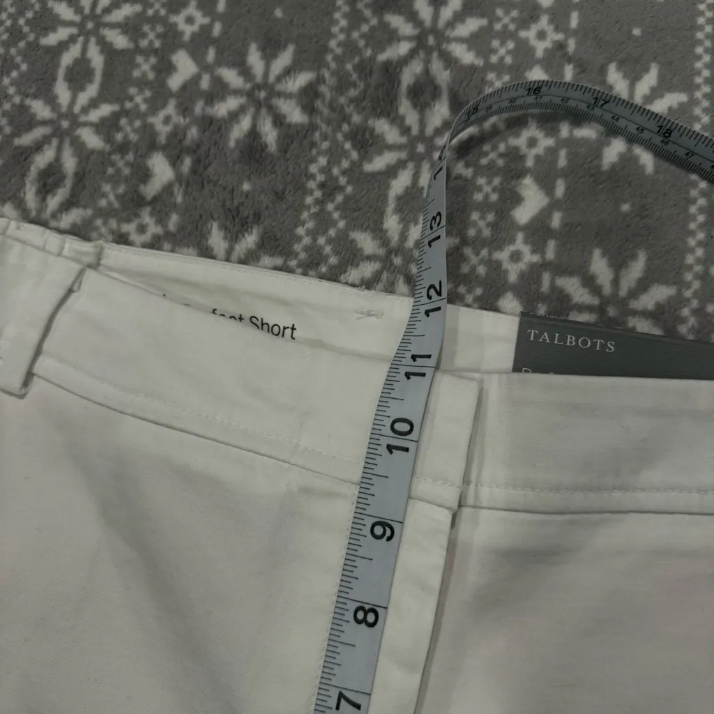 NWT‎ Talbots Perfect Short 11" In White Size 18W Petite - Image 10