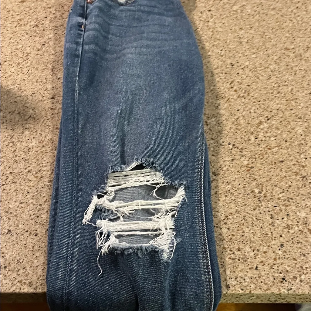 American Eagle Outfitters Stretch Denim Mom Jeans size 2 - Image 6