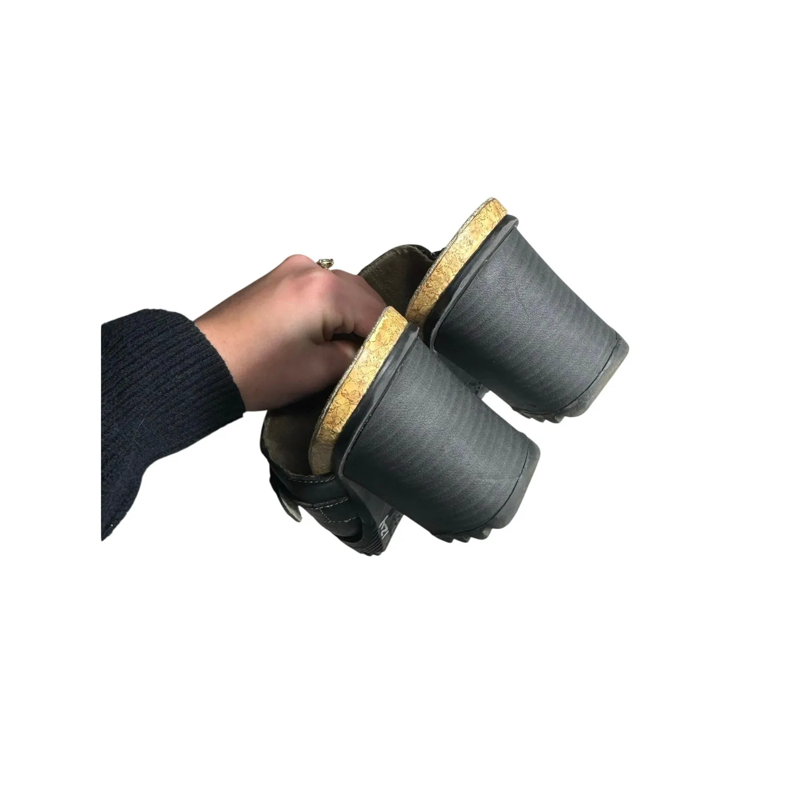 Vintage Y2K 90s Chunky Grunge Skechers Leather Heel Sandals Size 7 - Image 5