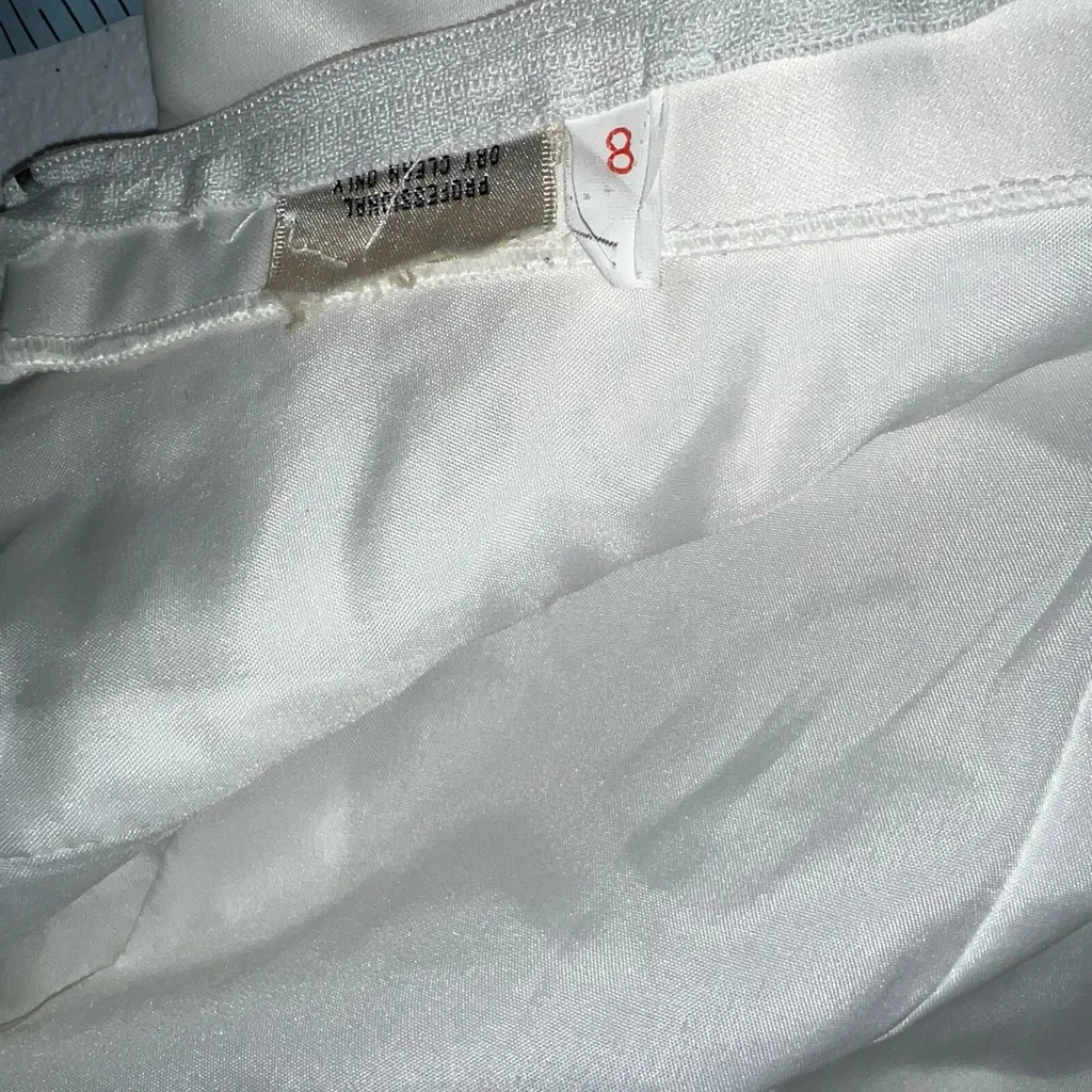 Beautiful Vintage 90s Bonny Bridal Empire Waist Wedding Gown! White Size 8 - Image 10