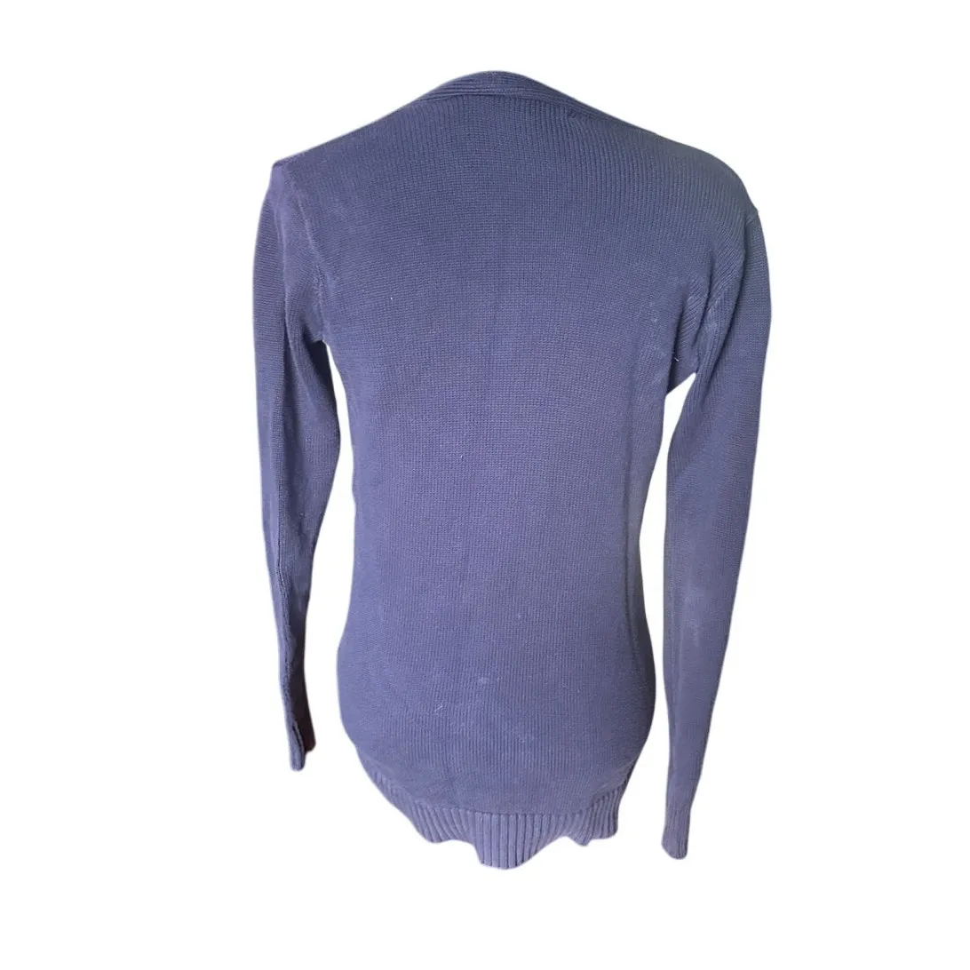 Vintage Ralph Lauren Sport Big Logo Boyfriend Fit Cardigan Size S Blue - Image 7