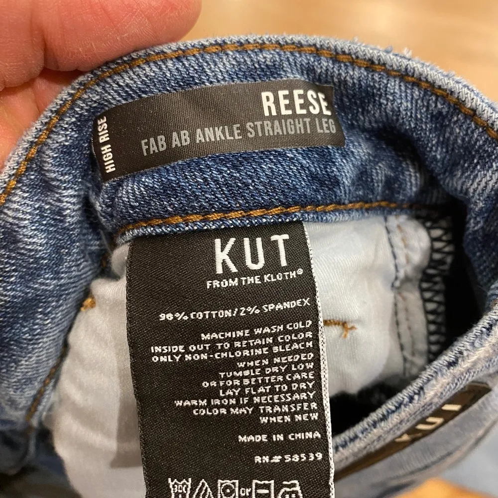 KUT From The Kloth Reese Fab Ab Ankle Straight Leg Button Fly - 2 - Image 9