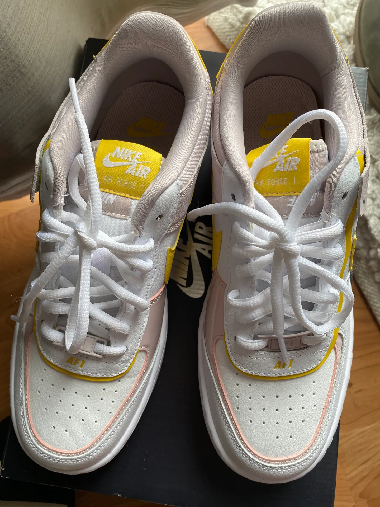 Nike White Air Force 1 Shadow - Image 4