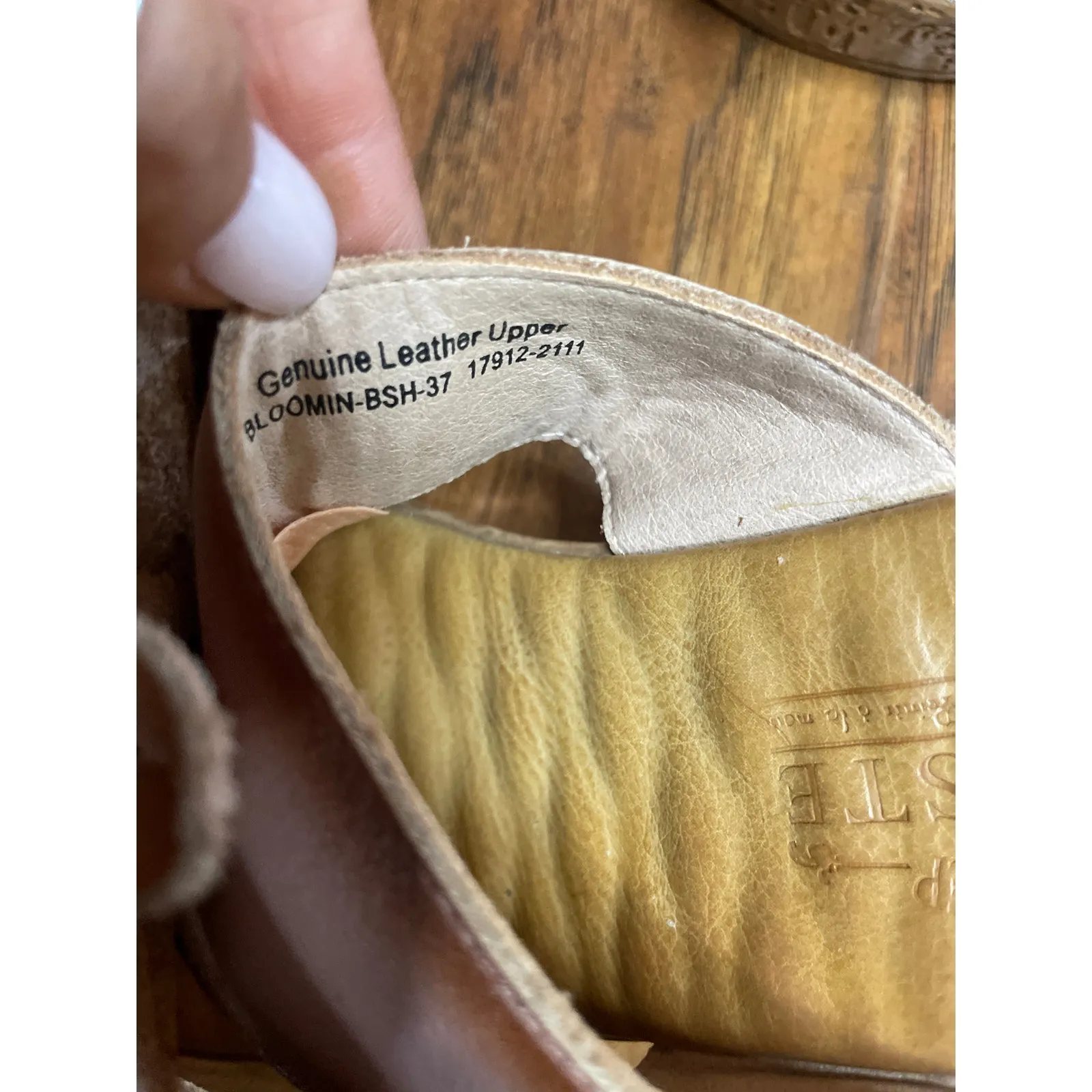 L’ARTISTE Bloomin Slide Platform Shoes Blush Pink Sandals Leather Size 37 7 - Image 7