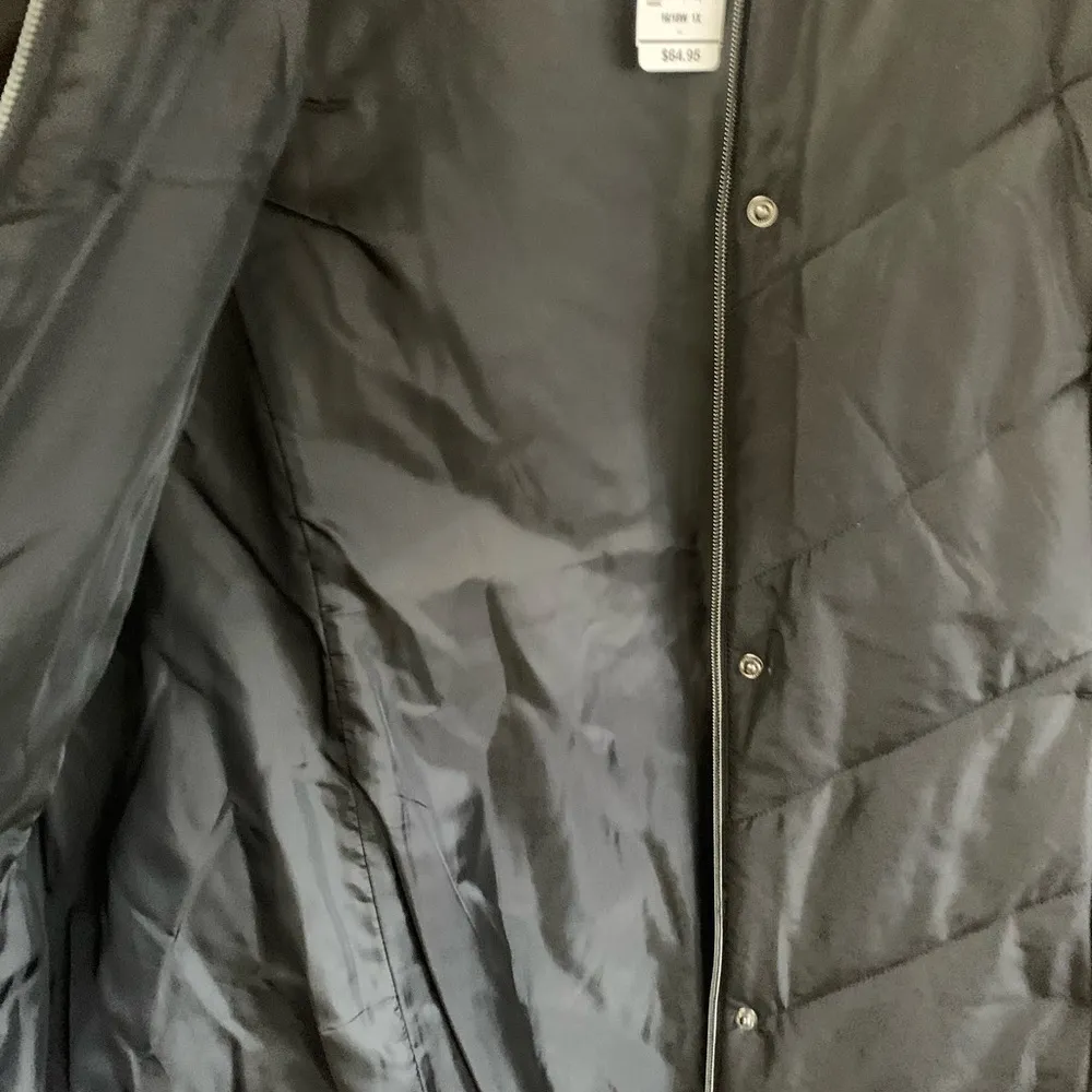 NWT - Christopher & Banks black long vest sz 1X 16/18W - Image 11