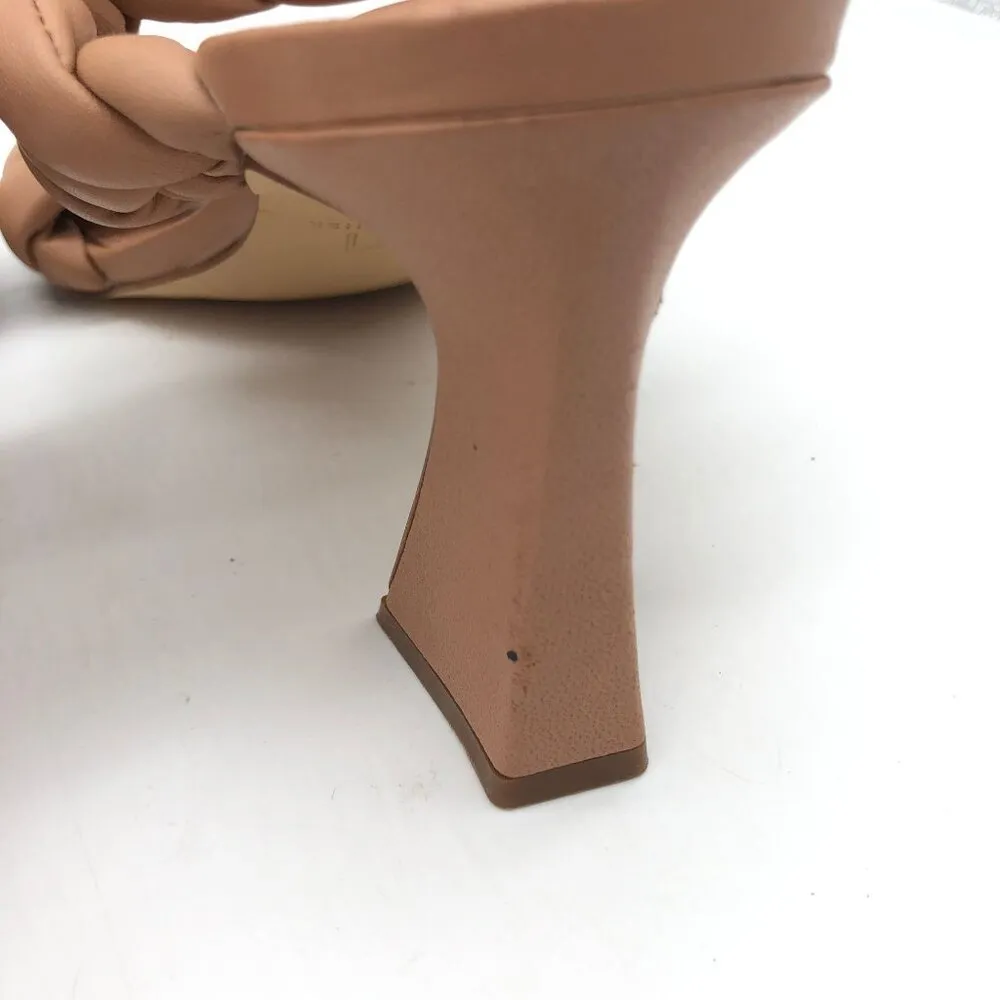 Marc Fisher LTD Hammy Braided Leather Sandals Square Toe Heeled Size 8.5 - Image 5