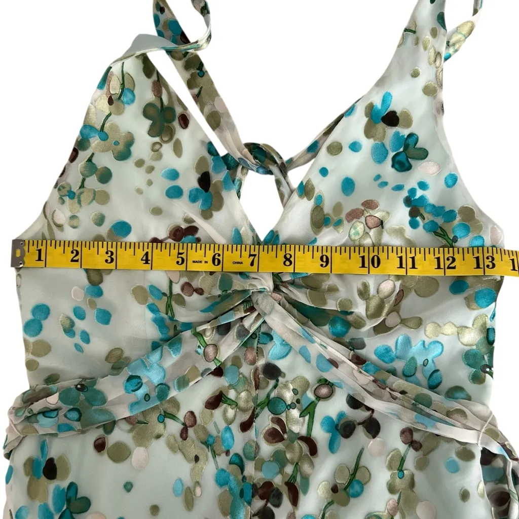 BCBG Maxazria Womens Y2K Fairy Silk Maxi Dress Size 0 HOCO Prom Cocktail Wedding - Image 9