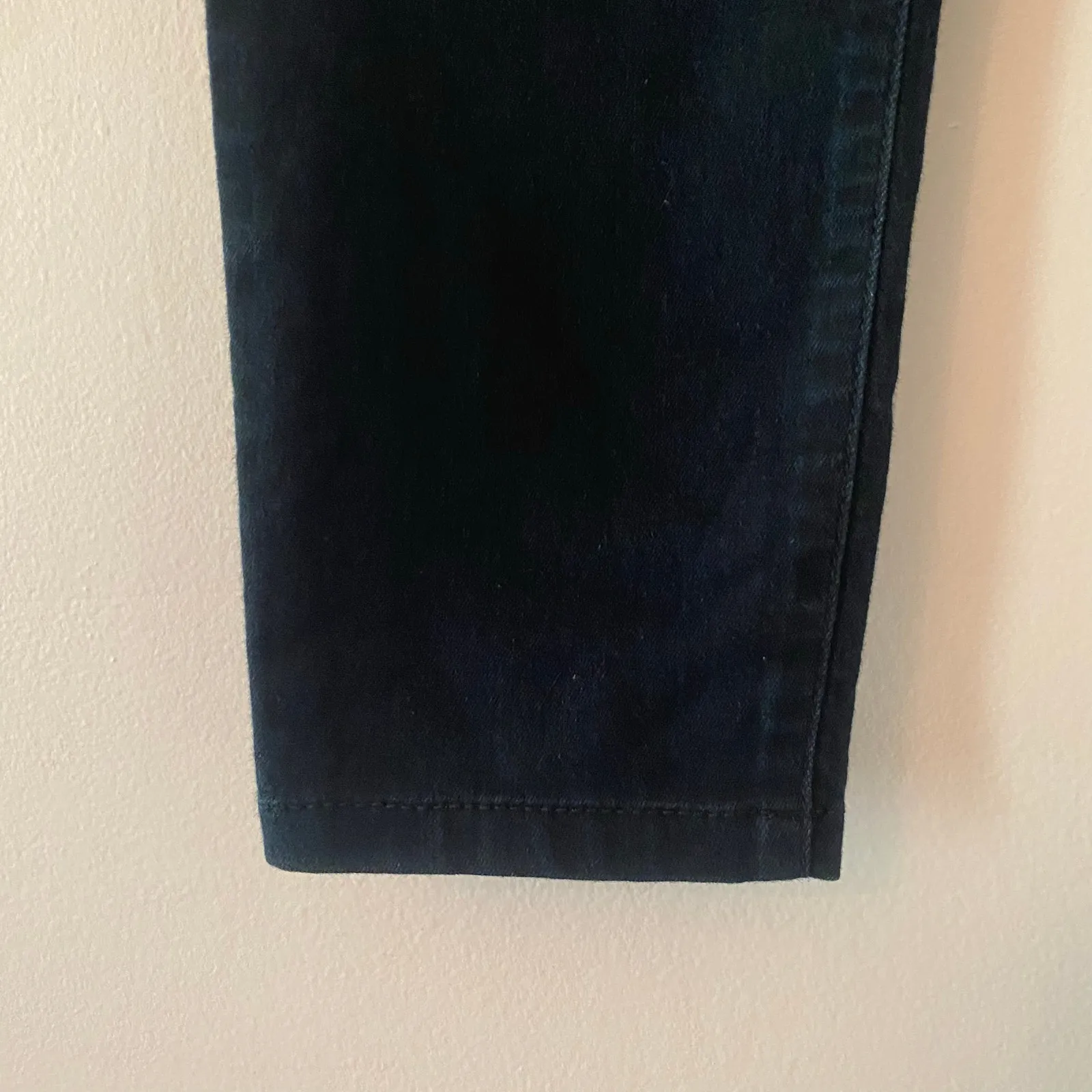 Eileen Fisher Navy Blue Dark Wash Mid Rise Jeans Pants Skinny Fit Women's size 2 - Image 4