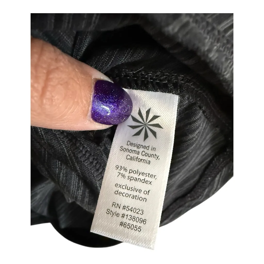 Athleta Mendoza Half Zip Pullover Long Sleeve Top Size Small – Space Dye Grey - Image 7